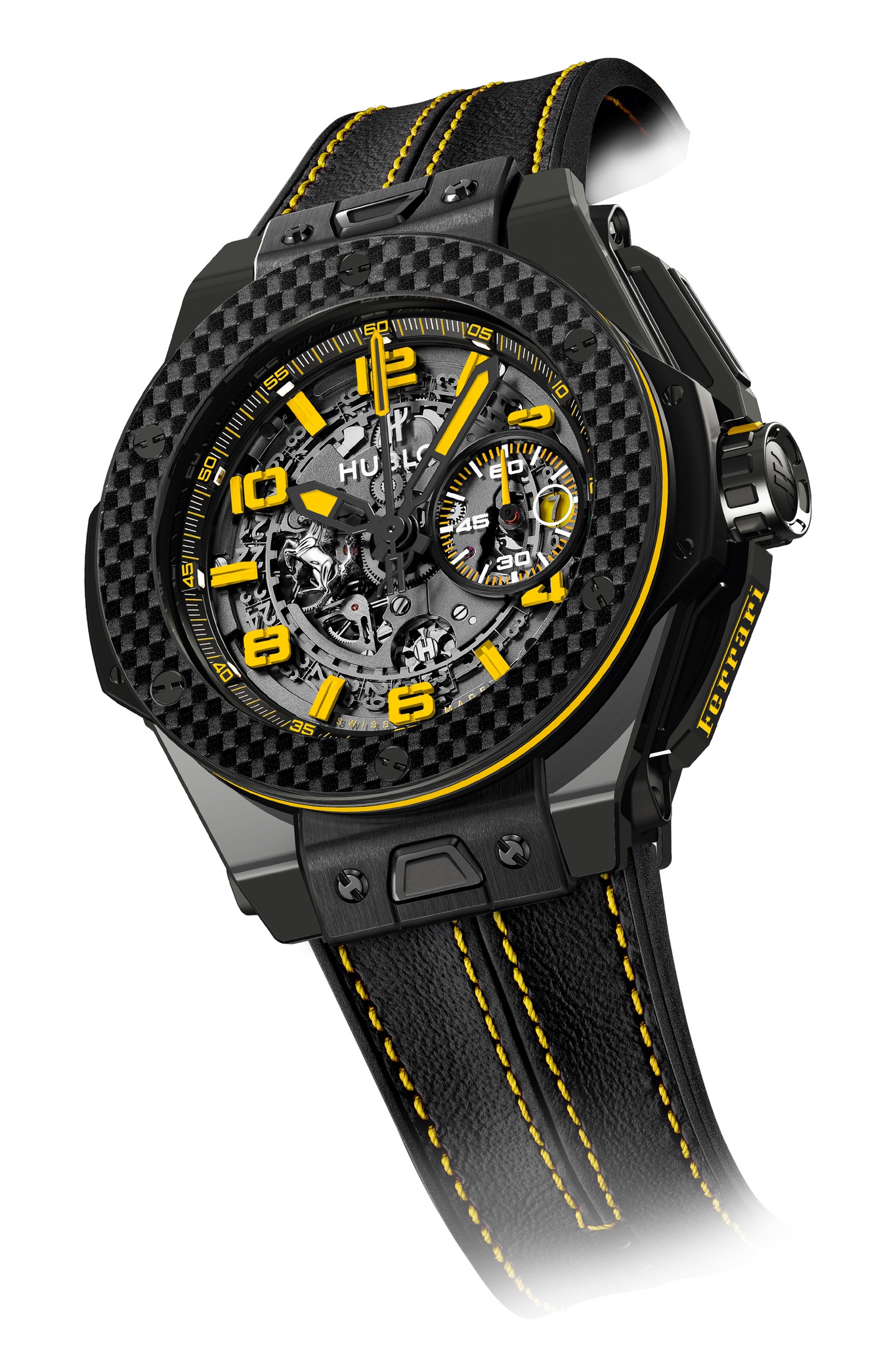 Replica Hublot Big Bang Ferrari Carbon Black Ceramic 401.CQ.0129.VR Replica Watch